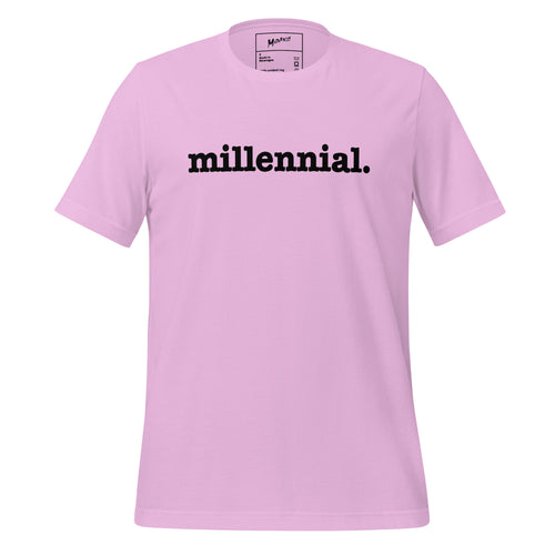 Millennial Unisex T-Shirt - Black Writing