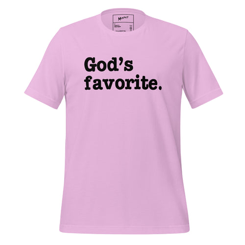 God's Favorite Unisex T-Shirt - Black Writing