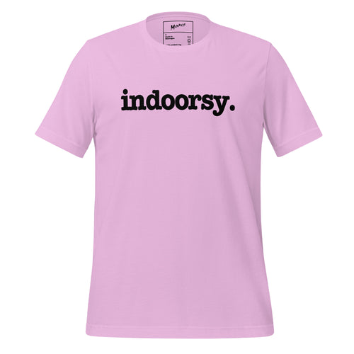 Indoorsy Unisex T-Shirt - Black Writing