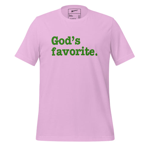 God's Favorite Unisex T-Shirt - Green Writing