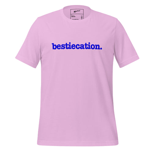 Bestiecation Unisex T-Shirt - Blue Writing