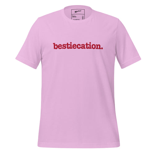 Bestiecation Unisex T-Shirt - Red Writing