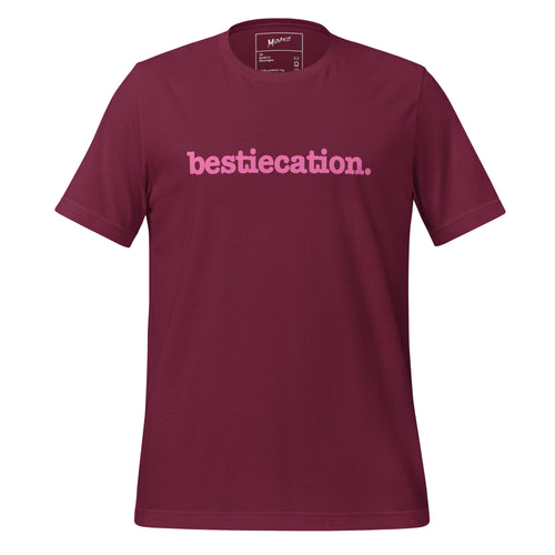 Bestiecation Unisex T-Shirt - Pink Writing