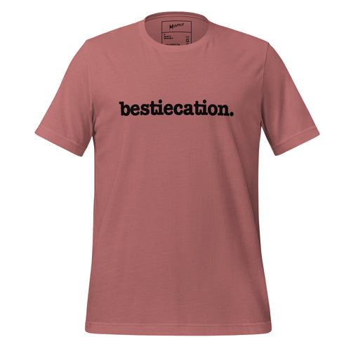 Bestiecation Unisex T-Shirt - Black Writing