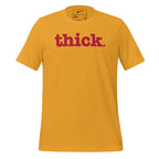Thick Unisex T-Shirt - Red Writing