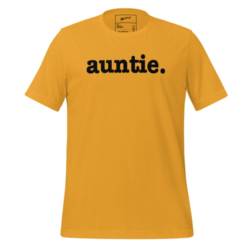 Auntie Unisex T-Shirt - Black Writing