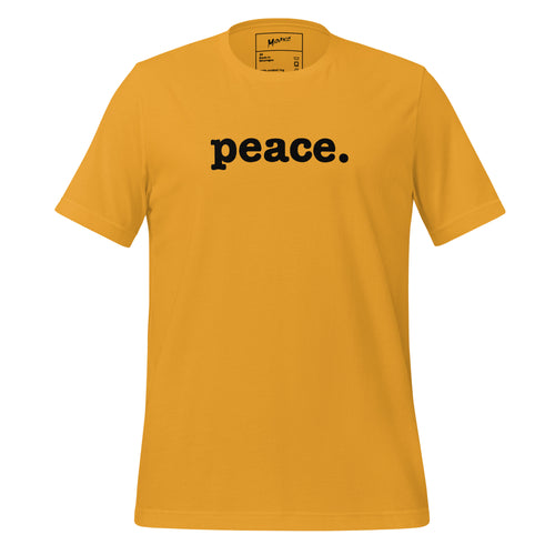 Peace Unisex T-Shirt - Black Writing