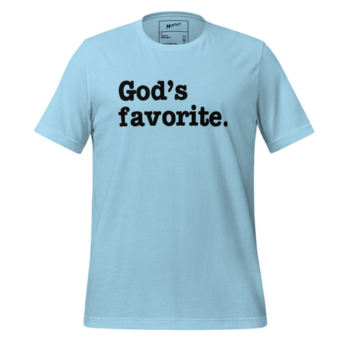 God's Favorite Unisex T-Shirt - Black Writing