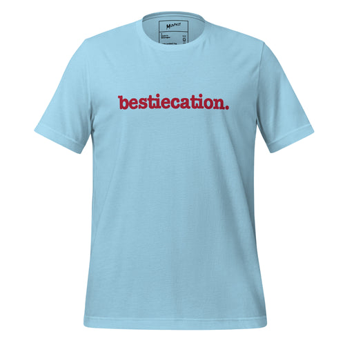 Bestiecation Unisex T-Shirt - Red Writing
