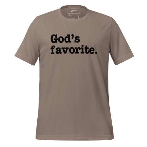 God's Favorite Unisex T-Shirt - Black Writing