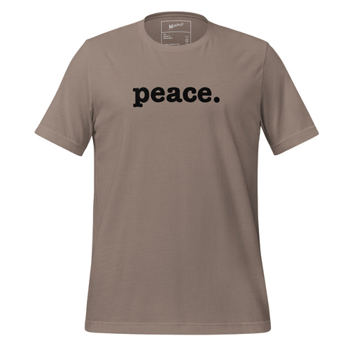 Peace Unisex T-Shirt - Black Writing