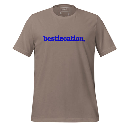 Bestiecation Unisex T-Shirt - Blue Writing
