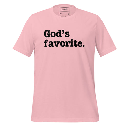 God's Favorite Unisex T-Shirt - Black Writing