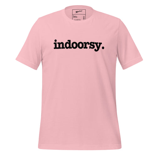 Indoorsy Unisex T-Shirt - Black Writing