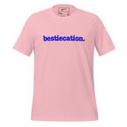 Bestiecation Unisex T-Shirt - Blue Writing