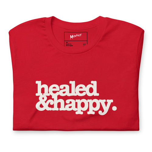 Healed & Happy Unisex T-Shirt - White Writing