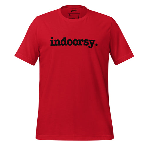 Indoorsy Unisex T-Shirt - Black Writing