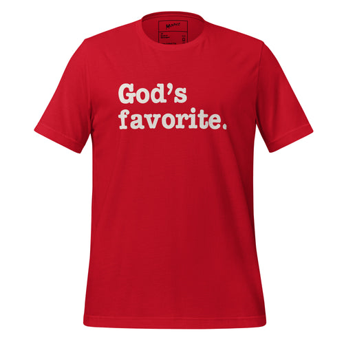God's Favorite Unisex T-Shirt - White Writing