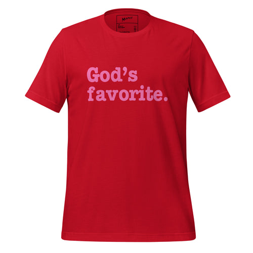 God's Favorite Unisex T-Shirt - Pink Writing