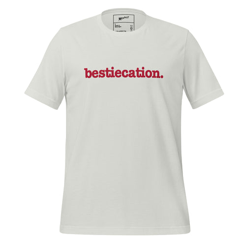 Bestiecation Unisex T-Shirt - Red Writing
