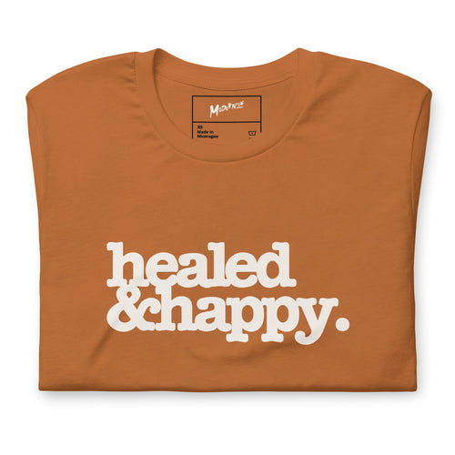 Healed & Happy Unisex T-Shirt - White Writing