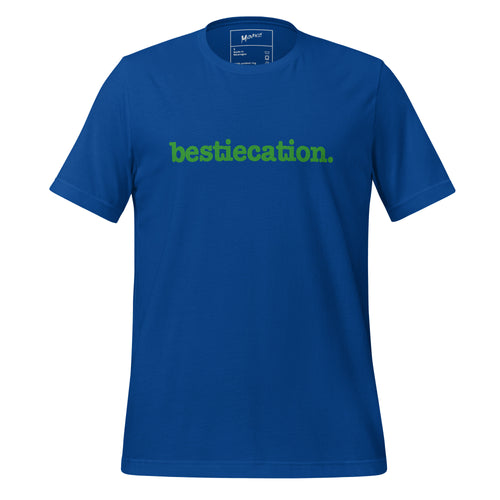 Bestiecation Unisex T-Shirt - Green Writing