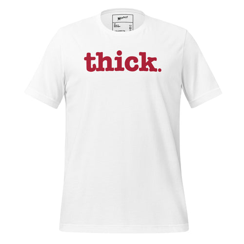 Thick Unisex T-Shirt - Red Writing