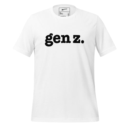 Gen Z Unisex T-Shirt - Black Writing
