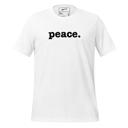 Peace Unisex T-Shirt - Black Writing
