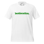 Bestiecation Unisex T-Shirt - Green Writing