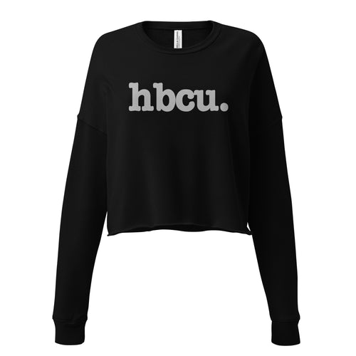 HBCU Crop Sweatshirt - Gray Writing