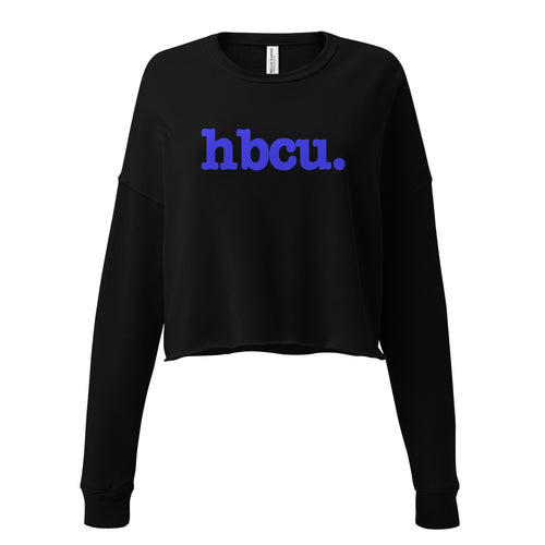HBCU Crop Sweatshirt - Blue Writing