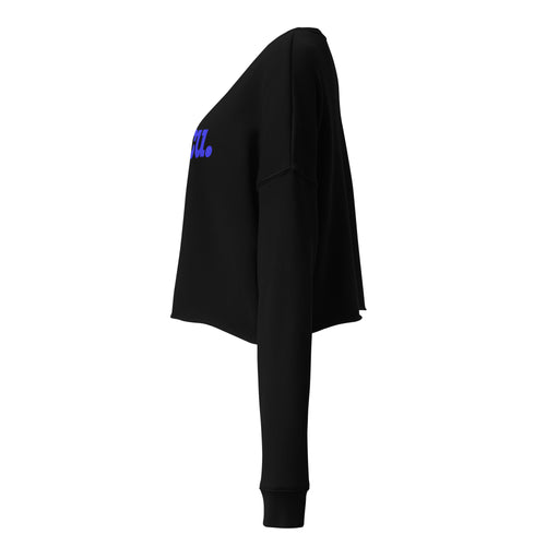 HBCU Crop Sweatshirt - Blue Writing