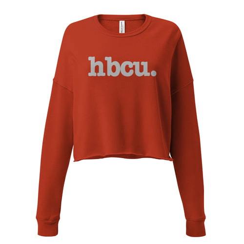 HBCU Crop Sweatshirt - Gray Writing