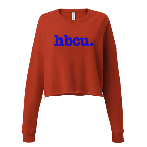 HBCU Crop Sweatshirt - Blue Writing