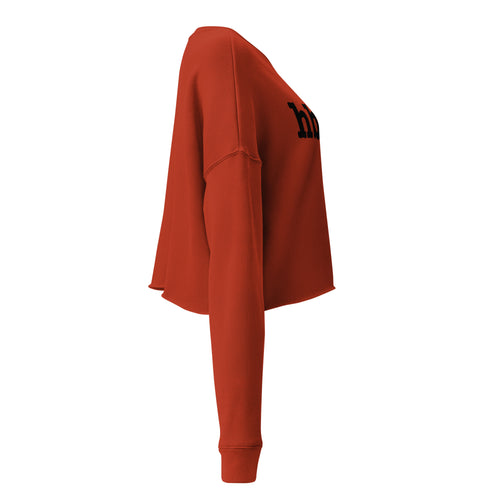 HBCU Crop Sweatshirt - Black Writing