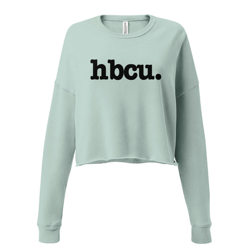 HBCU Crop Sweatshirt - Black Writing