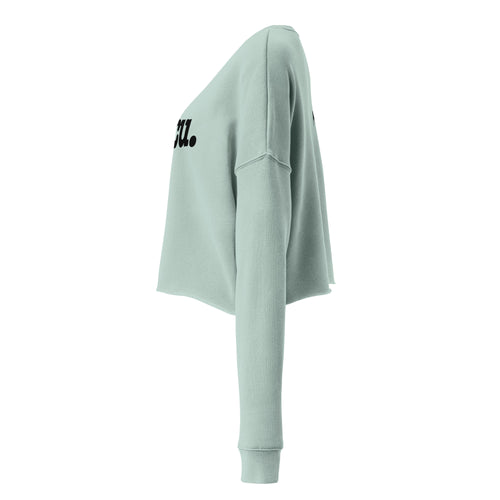 HBCU Crop Sweatshirt - Black Writing