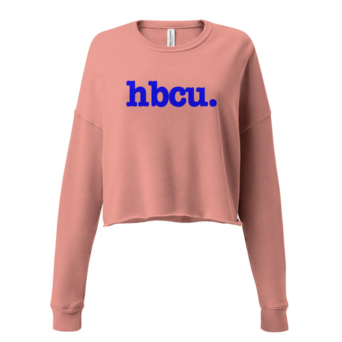 HBCU Crop Sweatshirt - Blue Writing