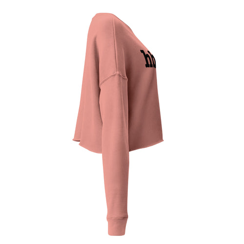 HBCU Crop Sweatshirt - Black Writing