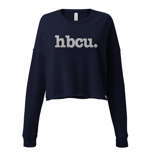 HBCU Crop Sweatshirt - Gray Writing