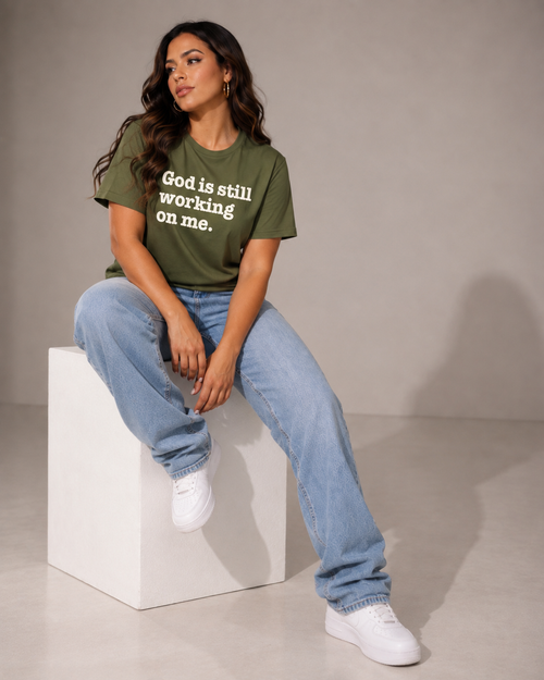 God Is Still Working On Me Unisex T-Shirt - Signature