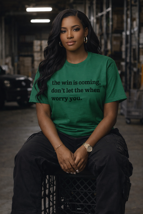 The Win Is Coming, The When Is Coming Unisex T-Shirt - Black Writing