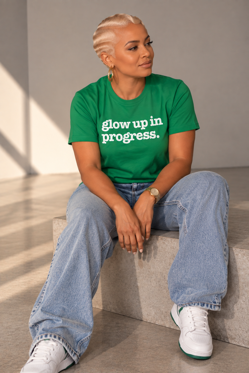Glow Up In Progress Unisex T-Shirt - Signature