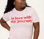 In Love With My Journey Unisex T-Shirt - Red Writing