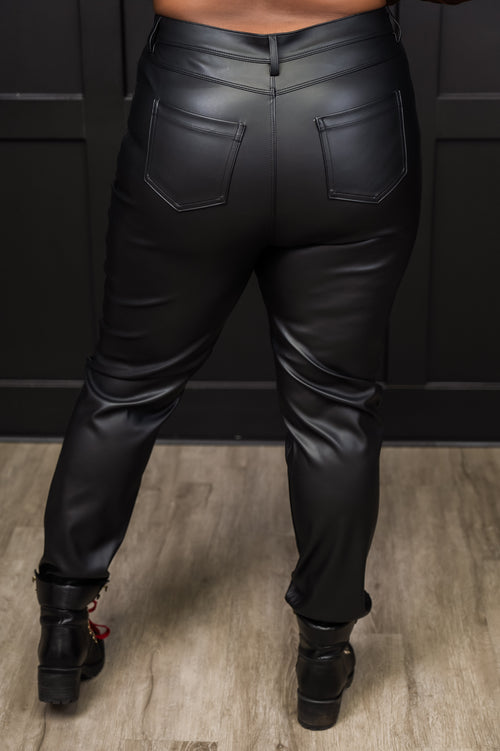 Dynamic Tapered Faux Leather Pants