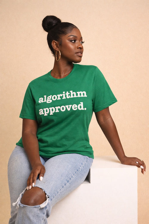 Algorithm Approved Unisex T-Shirt - White Writing
