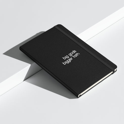 "Big Goals, Bigger Faith" Hardcover Bound Notebook