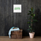 Ancestor Approved Thin Canvas - Green Writing