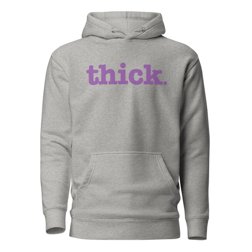 Thick Unisex Hoodie - Lavender Writing